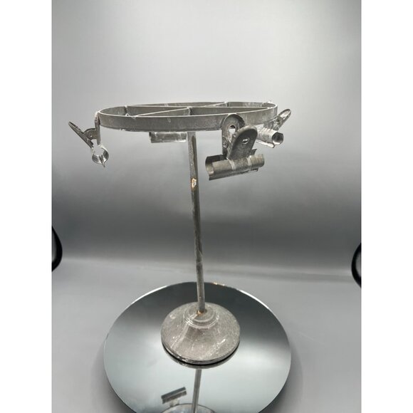 Vtg Sima Galvanized Steel Carousel Turn Rack Ticket Holder Note Jewelry Display - Picture 10 of 10
